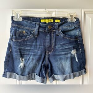YMI Blue Jean Shorts Distressed Cuffed